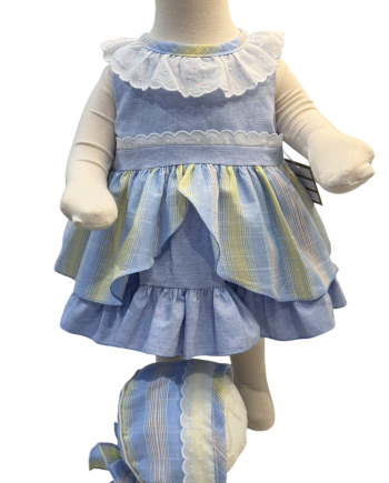 JESUSITO CON CUBRE PAÑAL ESTAMP FRANJAS AMARILLAS