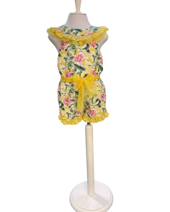 PETO CORTO ESTAMPADO LIMONES