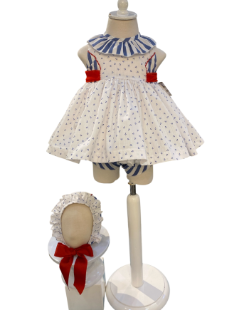 JESUSITO CON CUBRE PAÑAL  ANCLAS ROJO Y NAVY