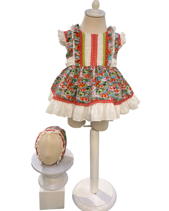 JESUSITO CAPO Y BRAGUITA ESTAMP FLORES CORAL