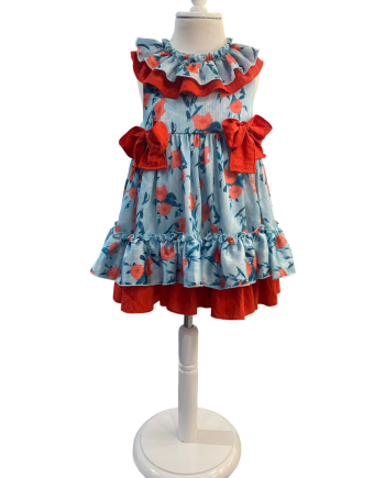 VESTIDO TALLE ALTO ESTAMPADO FLOREADO