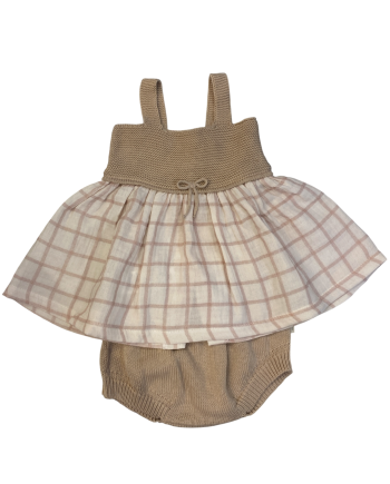 Vestido y culotte Evie grid + Meav STAYWILD-TINYBÜM