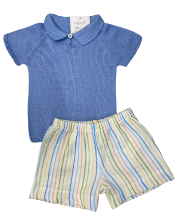 Jersey cuello polo + pantaloncito LIMA MUSEL