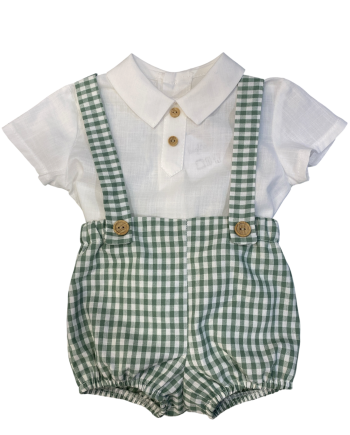 PETO BEBE CON CAMISA EN VICHY