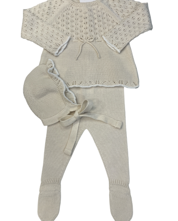 Traje 3 Piezas capota, menguado pasacintas SERENITY BRODAT