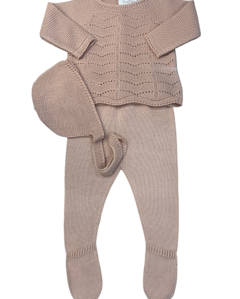 Traje 3 Piezas con capota CONEJITOS TESS