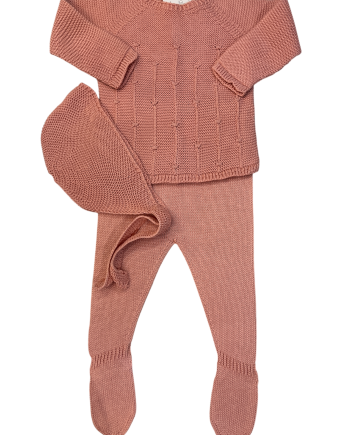 Traje 3 Piezas con gorro Canesú sin costuras ETOILE