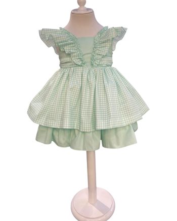 VESTIDO CORTE ALTO VICHY NEON