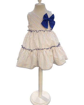 VESTIDO TALLE ALTO CON TIRO LINEAS ELECTRIC BLUE